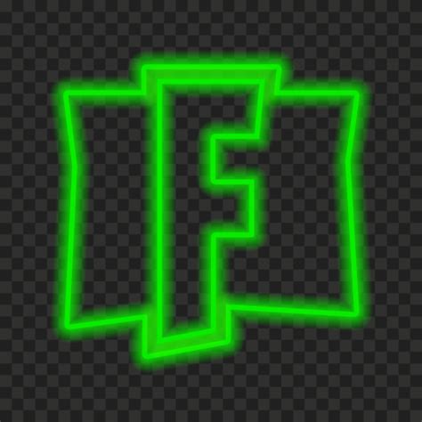 HD Fortnite Green Neon F Logo Letter PNG | Citypng