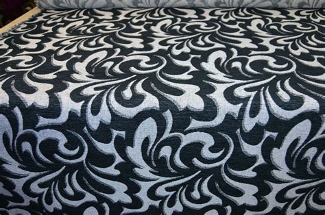 black and grey shades upholstery fabric geometric chenille robust ideal ...