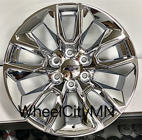 20” chrome 2023 Chevy Silverado RST OE replica 5916 wheels Tahoe ...