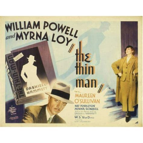 The Thin Man Movie Poster William Powell b New 12x18 - Walmart.com ...