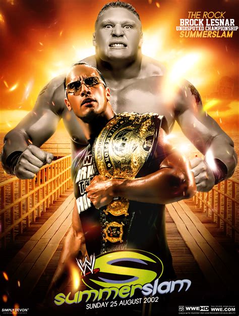 The Rock Vs Brock Lesnar Summerslam 2002 by workoutf on DeviantArt