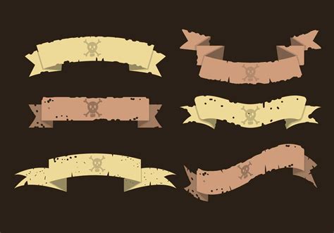 Pirate banner vector set 156129 Vector Art at Vecteezy