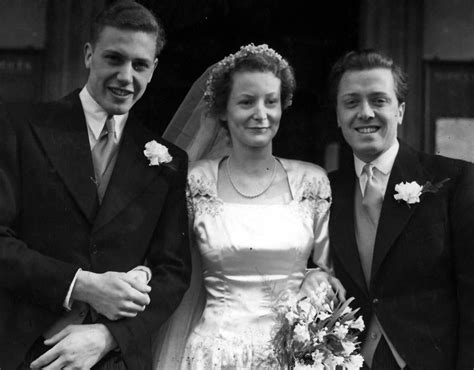 Sir David Attenborough with his new wife, Jane Elizabeth, and brother ...