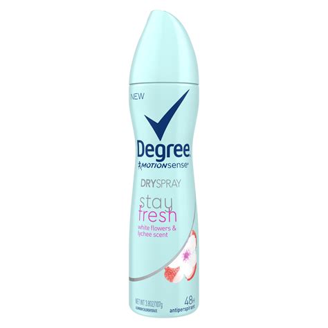 Degree Women Stay Fresh Antiperspirant Deodorant Dry Spray White ...