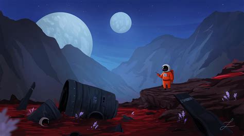 Cartoon Space Wallpaper 4k - 2560x1440 Astronaut Art 4k 1440p ...