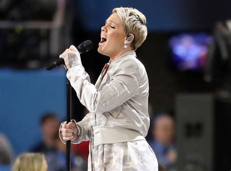 Pink from Best Super Bowl National Anthem Singers | E! News