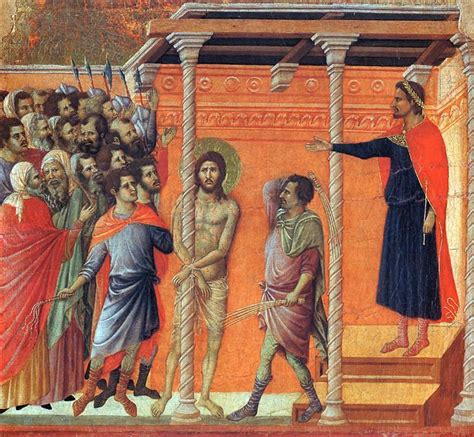 Flagellation of Christ, 1308 - 1311 - Duccio - WikiArt.org