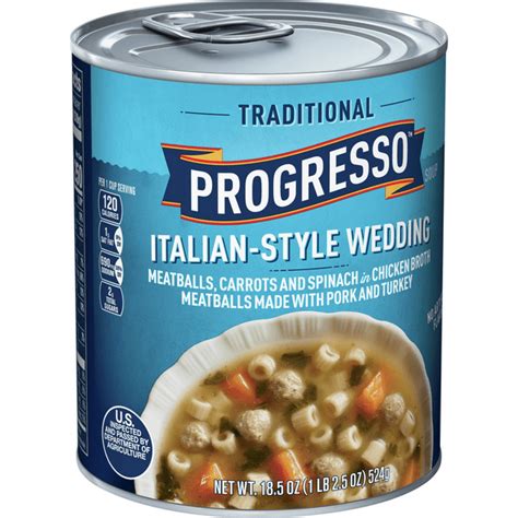 Progresso Traditional, Italian-Style Wedding Soup, 18.5 oz - Walmart ...