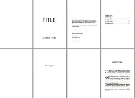 Design your own book layout for print in Microsoft Word with these free ...