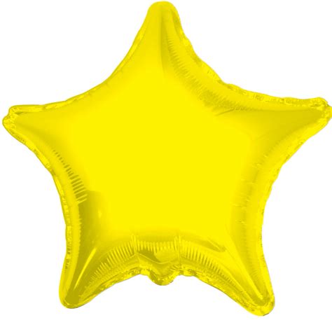 19" Metallic Yellow Star Balloon 1ct