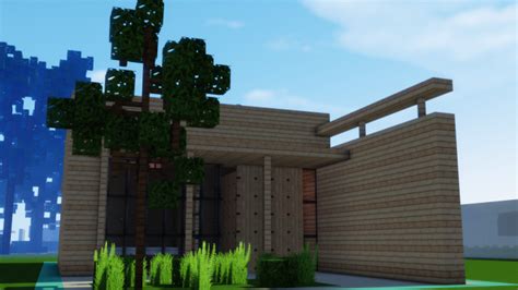 Modern Birch House Minecraft Map