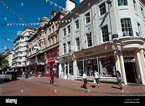 Birmingham new street shops Stock Photo - Alamy