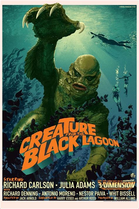 poster la créature du lagon bleu | Affiches de films d'horreur ...