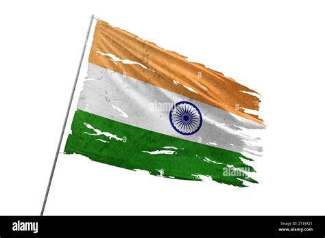 India torn flag on transparent background Stock Photo - Alamy