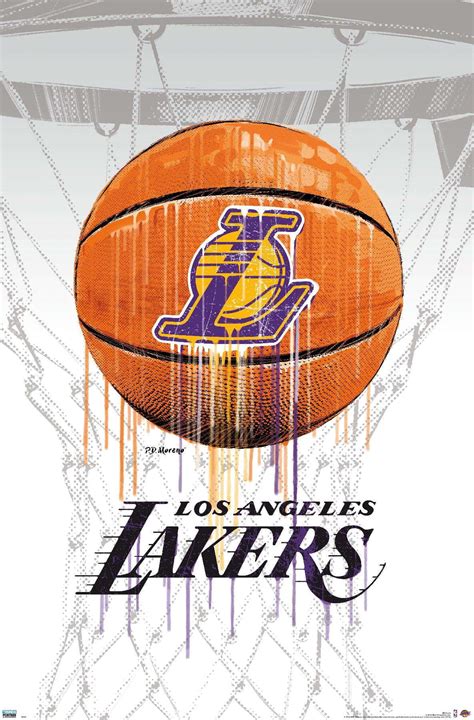 Buy NBA Los Angeles Lakers - Drip Ball 20 Wall Poster, 22.375 x 34 ...