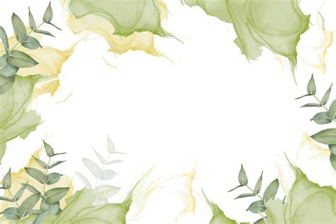 Hand Painted Watercolor Eucalyptus Background 14765680 Vector Art at ...