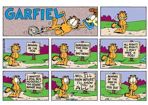 Garfield Turns 35 | Garfield comics, Funny comic strips, Classic comics