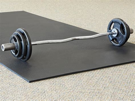 Rubber Gym Mat - 1/2" thick, 4 x 8' H-7205 - Uline