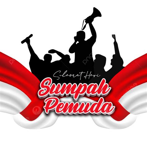 Banners Silhouette PNG Free, Indonesia Sumpah Pemuda Day Banner Vector ...