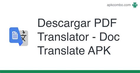 PDF Translator - Doc Translate APK (Android App) - Descarga Gratis