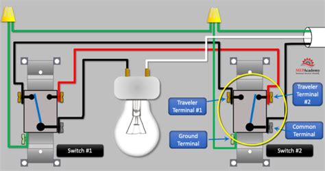 3-Way Switch Wiring Explained - MEP Academy