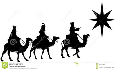 star sillhouette | Illustration featuring silhouette of three Kings ...