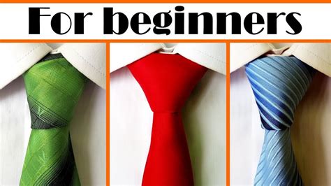 How to tie a tie - 3 simple Necktie knots easy to tie - YouTube