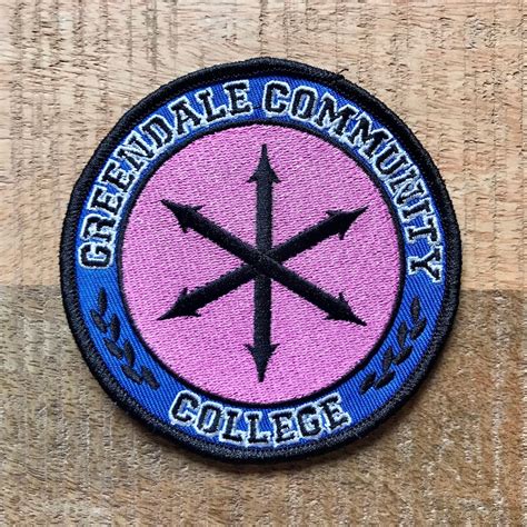 Community Greendale College Logo Uniform Costume Patch Embroidered Sew ...