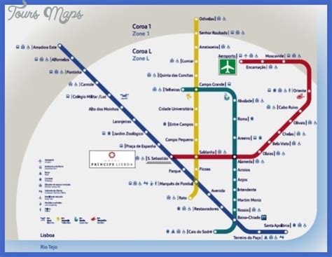 Lisbon Metro Map - ToursMaps.com