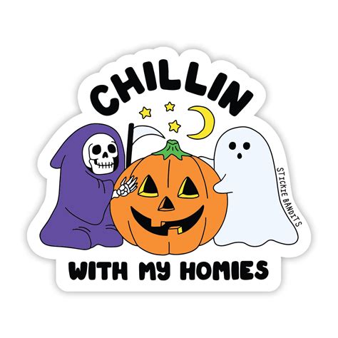 Spooky Homies Sticker – Stickiebandits.com