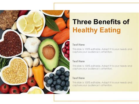 Three Benefits Of Healthy Eating Ppt PowerPoint Presentation Layouts ...