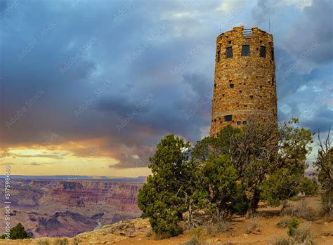 Desert View Watchtower Stock Photo | Adobe Stock