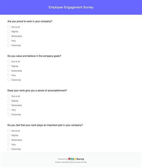 Employee Engagement Survey - Expert-made Questions and Template