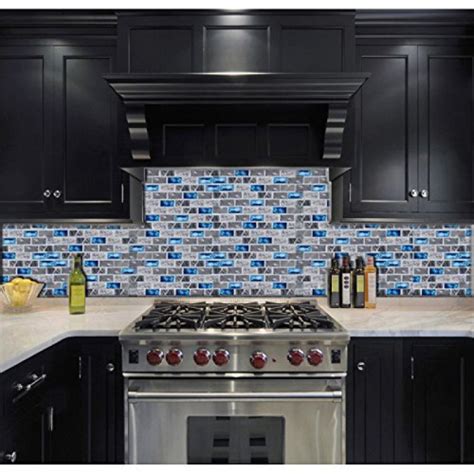 Blue Glass Subway Tile Kitchen Backsplash – Things In The Kitchen