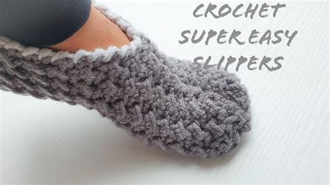 CROCHET SLIPPERS SUPER FAST/EASY/UNIQUE#crochetslippers#howto#easy# ...