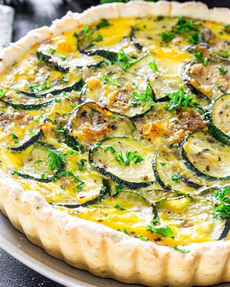 Cheesy Zucchini Quiche - Jo Cooks