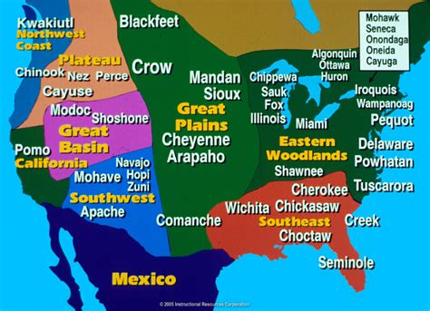 Printable Map Of Native American Tribes - Printable US Maps