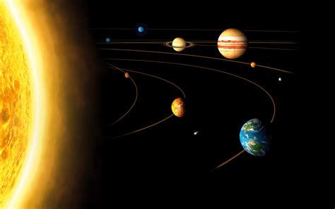 Solar system planets and sun digital wallpaper, space, Solar System ...