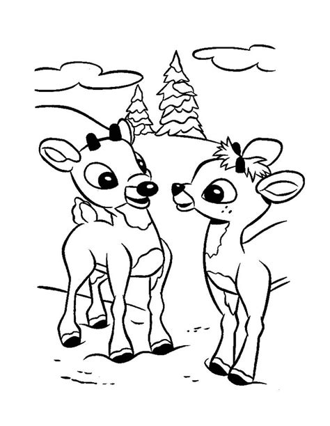 Free Printable Rudolph Coloring Pages For Kids