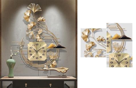 Golden Wrought Iron Wall Clock – Glam and Cozy