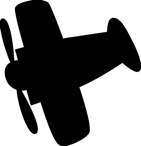 Clipart - Airplane silhouette