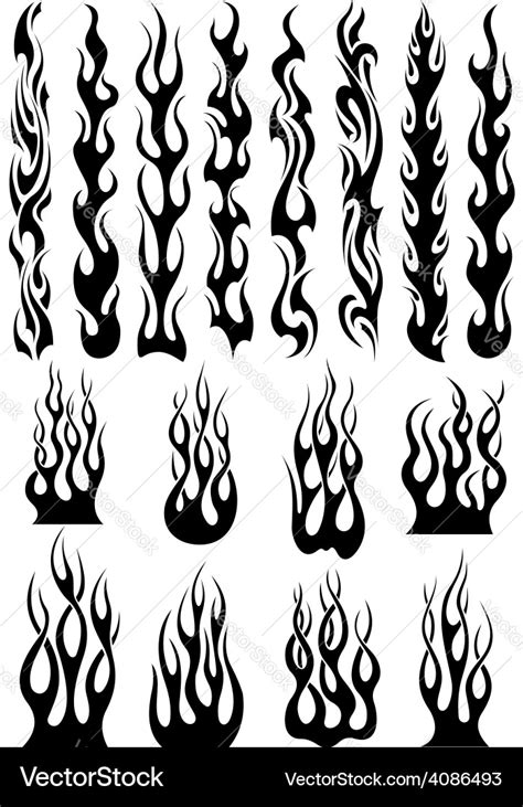 Tribal Flames Svg