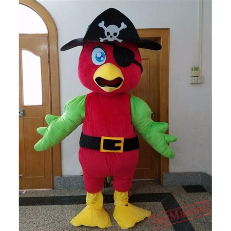 Adult Pirate Parrot Mascot Costume