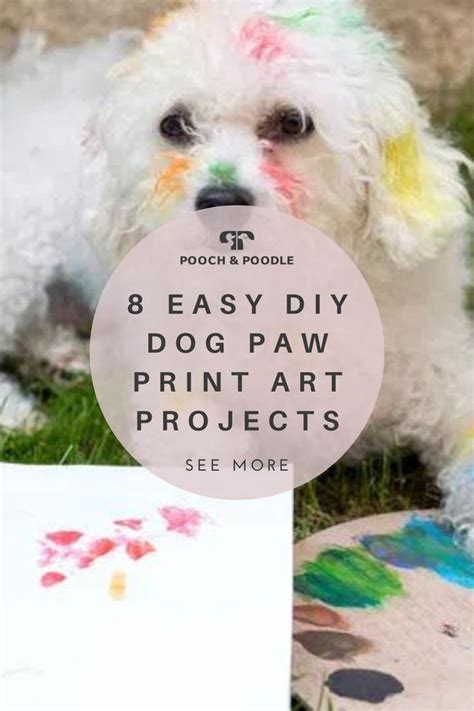 8 easy DIY dog paw print art projects | Dog paw print art, Paw print ...