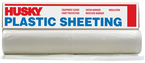 Husky 6' X 50' Clear 4 Mil Polyethylene Sheeting - Walmart.com