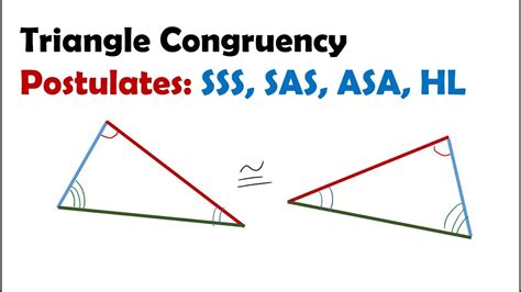 Triangle Congruence Sss Sas Asa Aas Hl Worksheets Answer Key