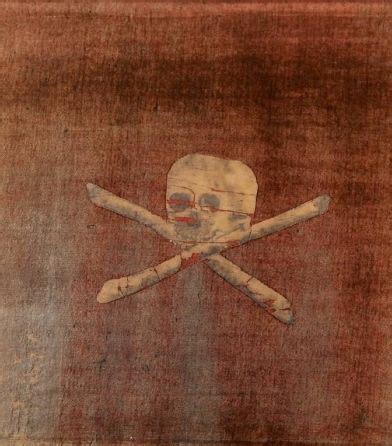 Original Jolly Roger pirate flag captured in 1789 from pirate's Captain ...