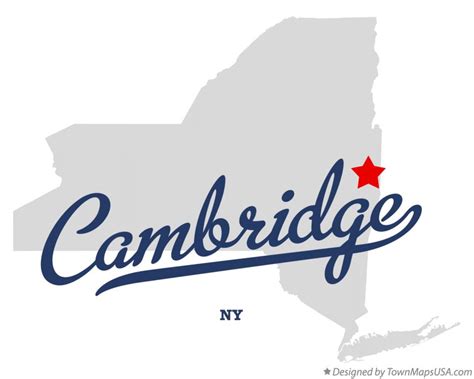 Map of Cambridge, NY, New York