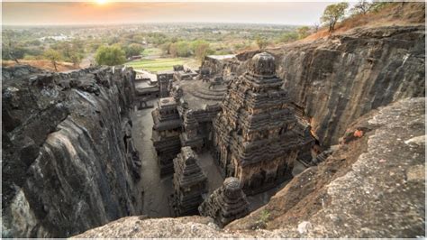 The Ancient Kailasa Temple in Maharashtra, India: A mountain made into ...