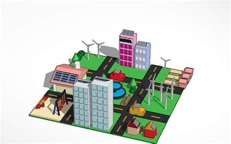 3D design Maryam's sustainable city | Tinkercad